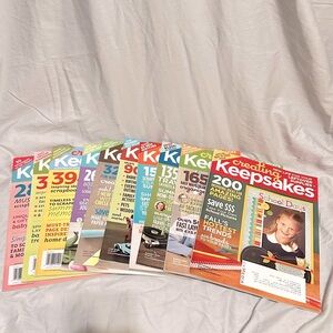 Set of 10 Creating Keepsake Magazines 2009-2012 Cards Scrapbooks Paper Crafts S2